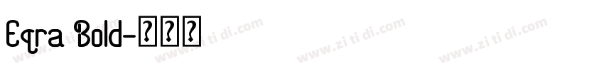 Eqra Bold字体转换